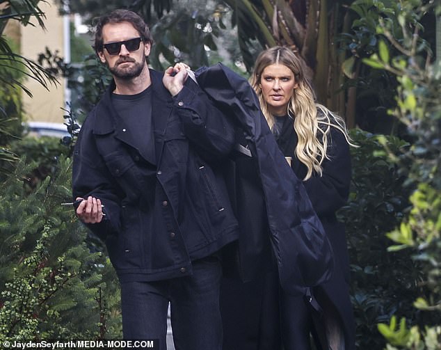 Suddenly shy?  The Block quitters Elle Ferguson and Joel Patfull had faces of fury on Wednesday when they were spotted returning to their eastern suburbs home in Sydney