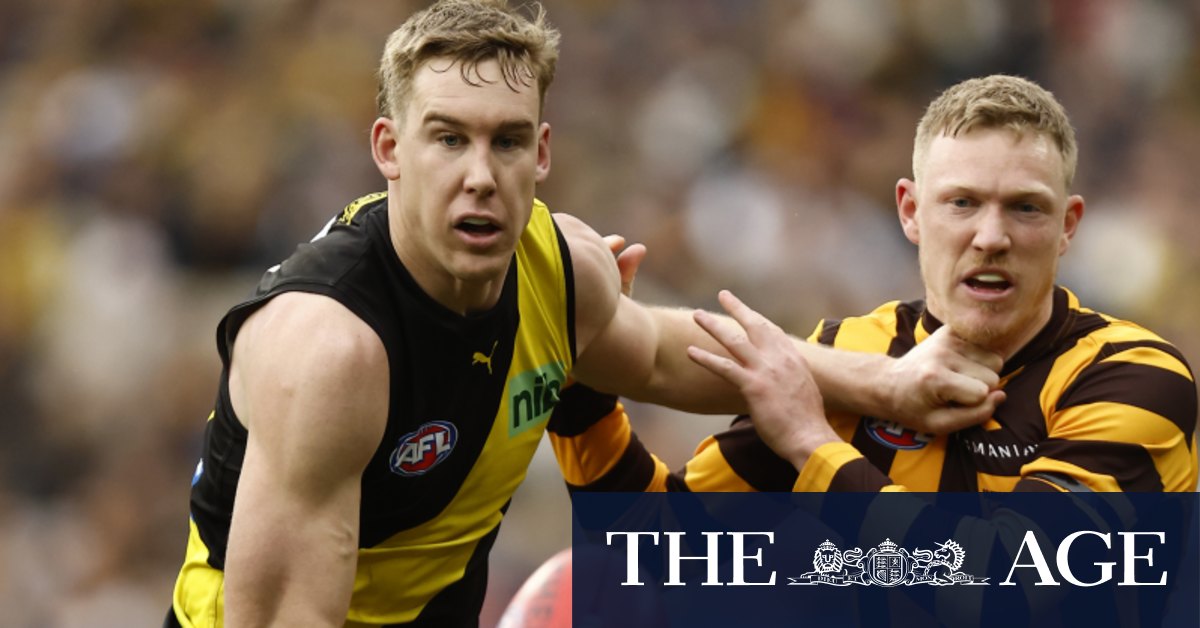 Tom Lynch kicks Richmond Tigers into the finals, booting eight goals against Hawthorn Hawks at the MCG
