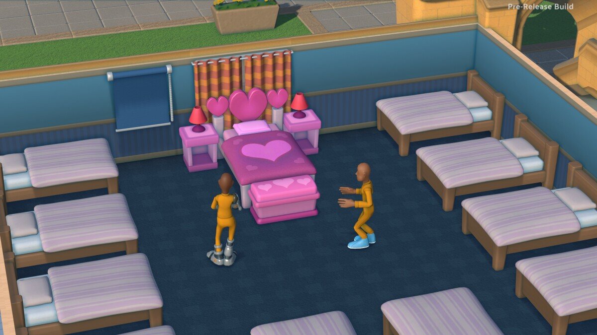 'Two Point Campus' gross sex bed has raised questions I never want answered