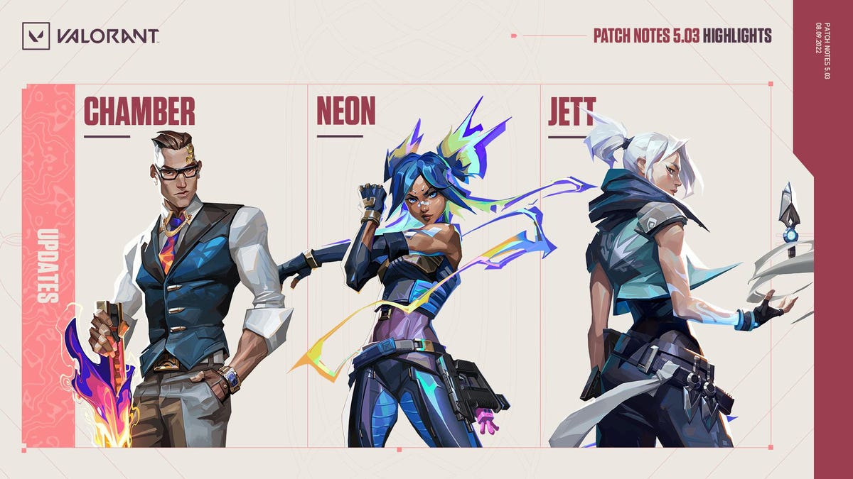 'Valorant' Patch 5.03 Notes Reveal Major Chamber Nerfs And Introduces New Bugs