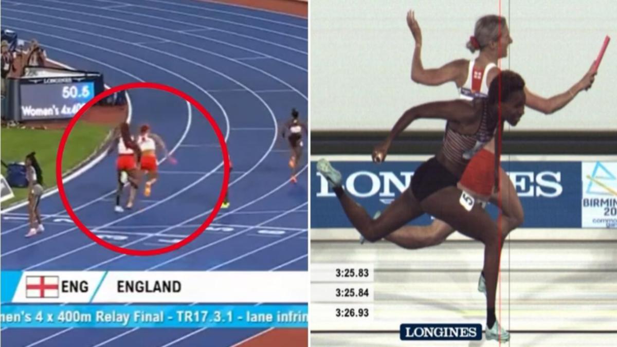 Watch as England's 'glittering' moment spoilt as major error Forces heart-breaking ruling in 4x400m women's relay at Commonwealth Games 2022