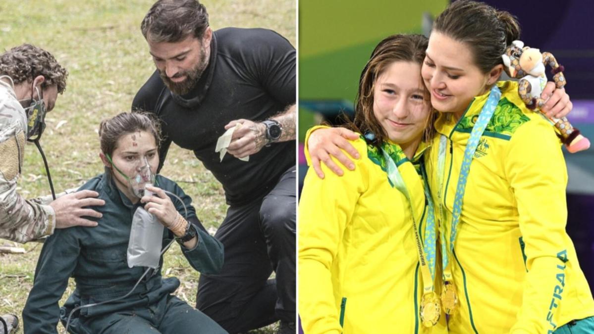 Watch as Melissa Wu celebrates Commonwealth Games diving gold medal after SAS Australia injury almost ended career