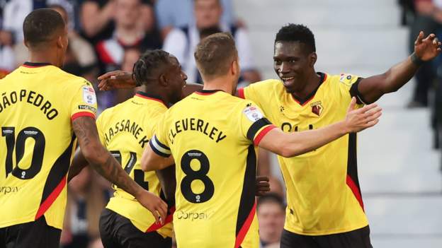West Bromwich Albion 1-1 Watford: Ismaila Sarr scores from own half, then misses penalty