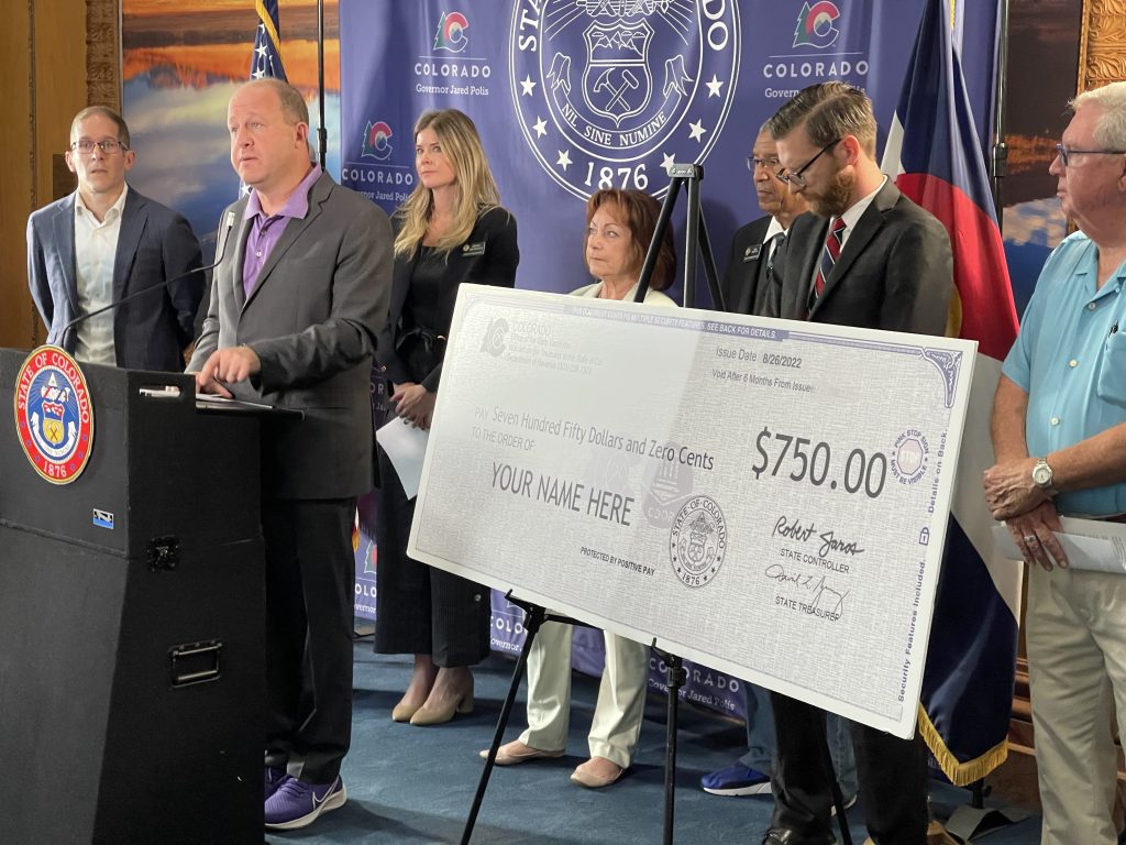 When will my Colorado tax rebate TABOR check arrive?